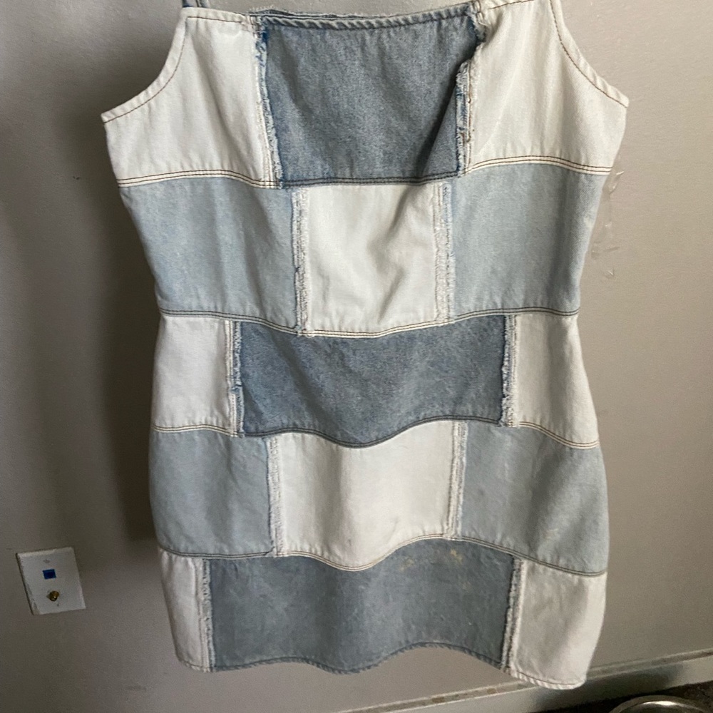 Patch Denim Dress